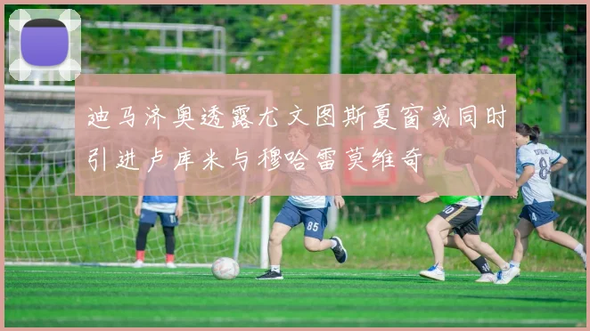 迪马济奥透露尤文图斯夏窗或同时引进卢库米与穆哈雷莫维奇