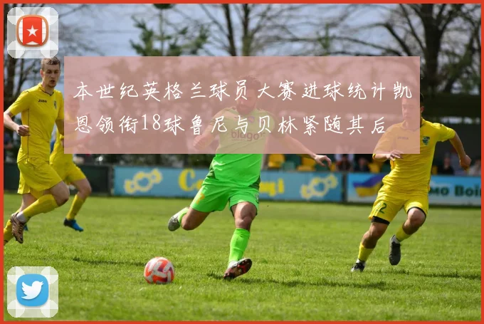 本世纪英格兰球员大赛进球统计凯恩领衔18球鲁尼与贝林紧随其后